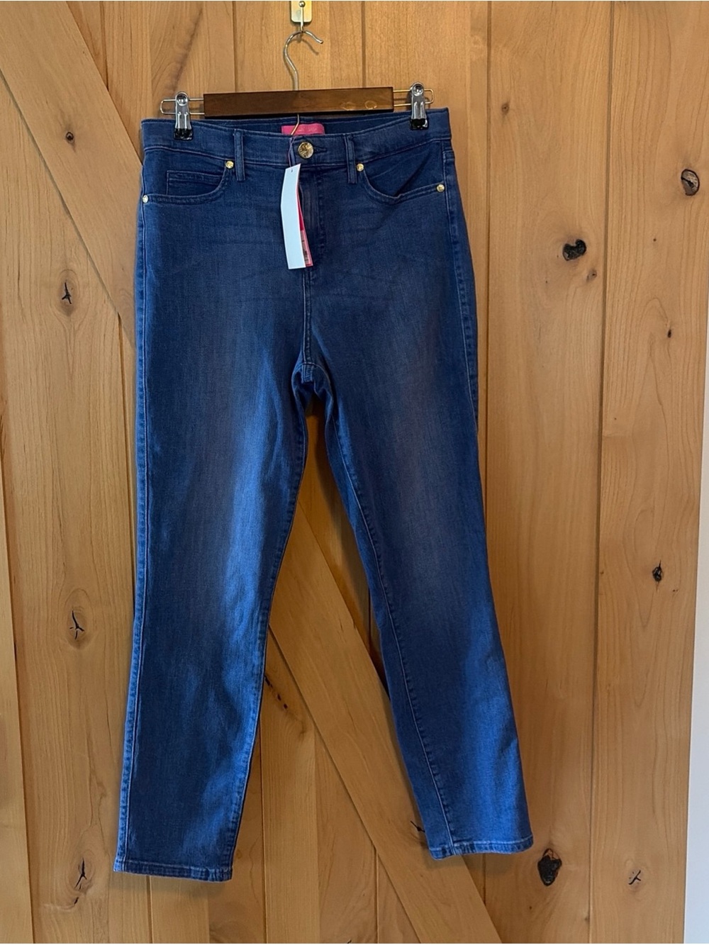 Lilly Pulitzer South Ocean High Rise Skinny Jeans  Caribbean Blue Size 4 NWT